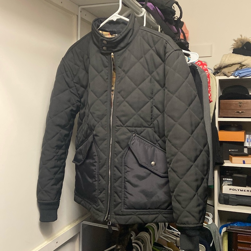 Mens Burberry quilted jacket